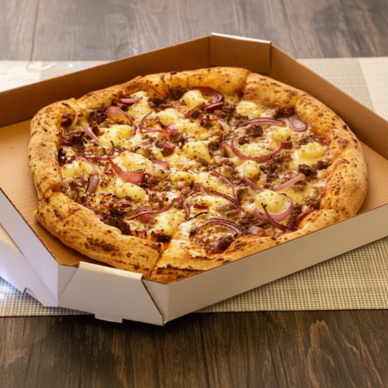 Pizza Carne de Sol c/ Presunto e Ovo