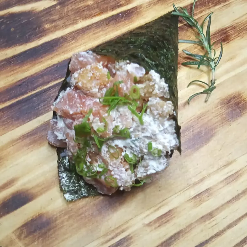 Temaki Salmão e Camarão