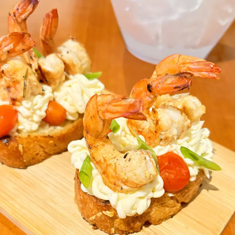 Bruscheta de Camarão