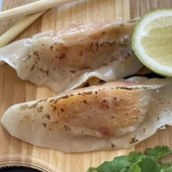 Gyosas de jaiba