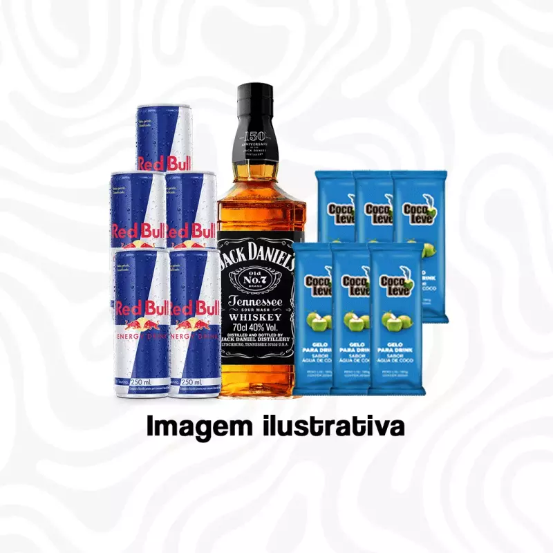 Jack Daniel's + RedBull + Gelo coco