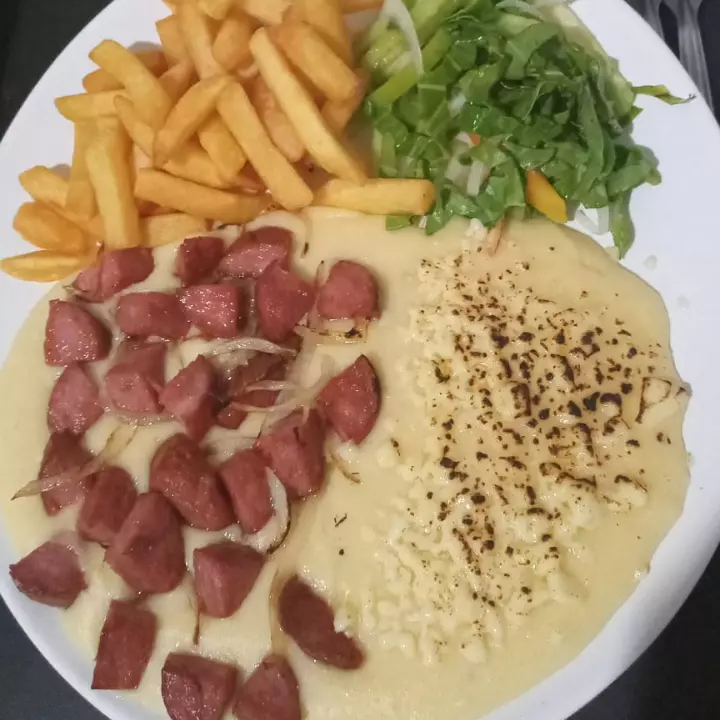 Pirão de Aipim P c/ calabresa