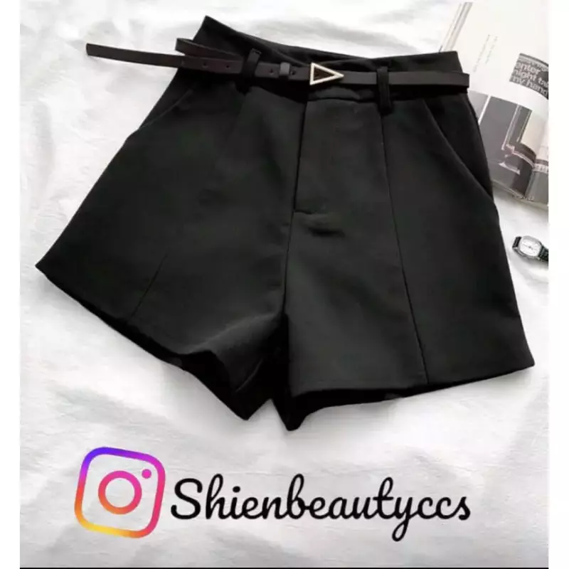 Short  Negro *Sin Cinturo*
