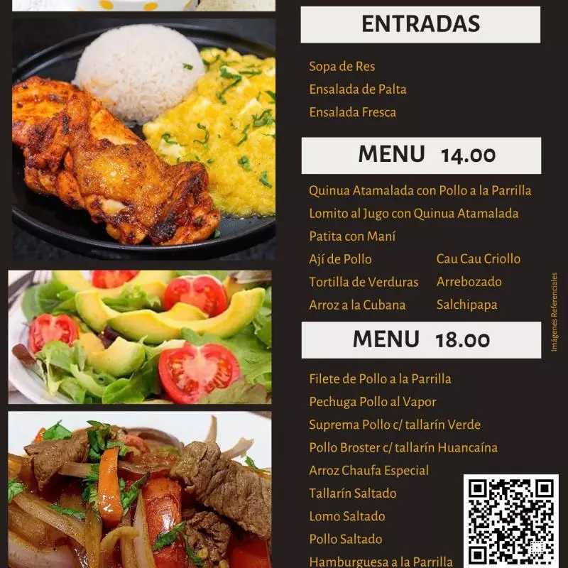 Menú 18.00 soles
