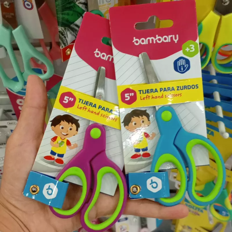 Tijera punta Roma zurdos 5" bambary