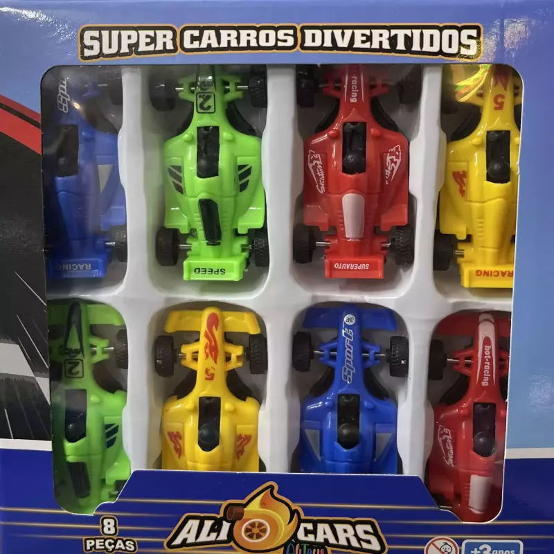 Kit 8 carrinhos de Fórmula1