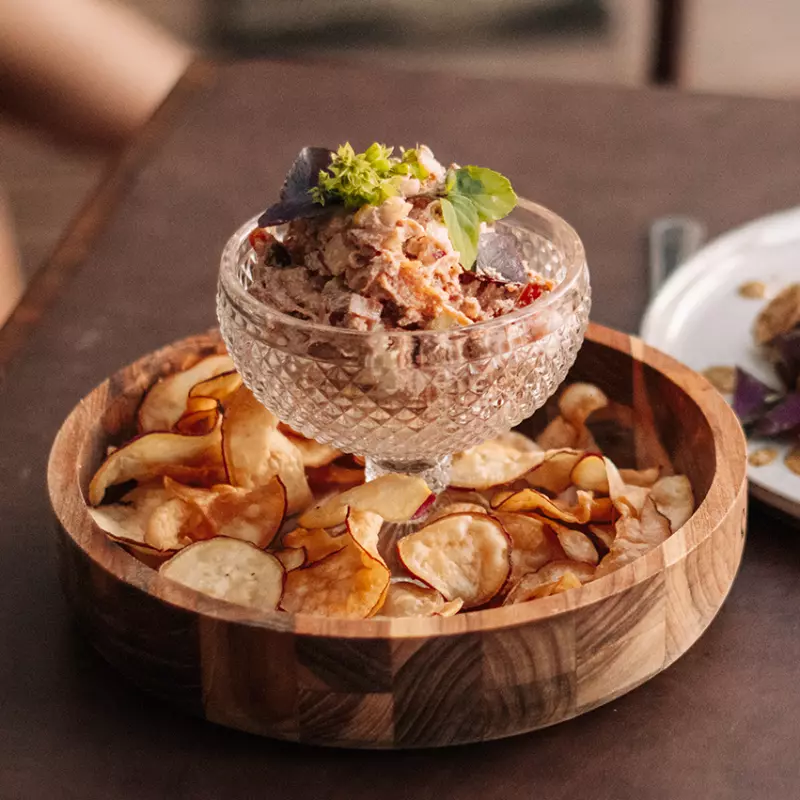 Salpicão de jaca com legumes