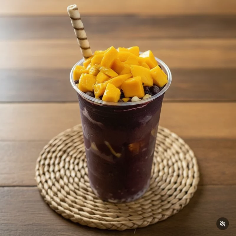 Copo com 500ml de AÇAÍ