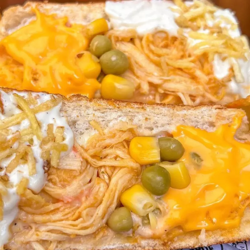 Prensadão frango c/ Cheddar