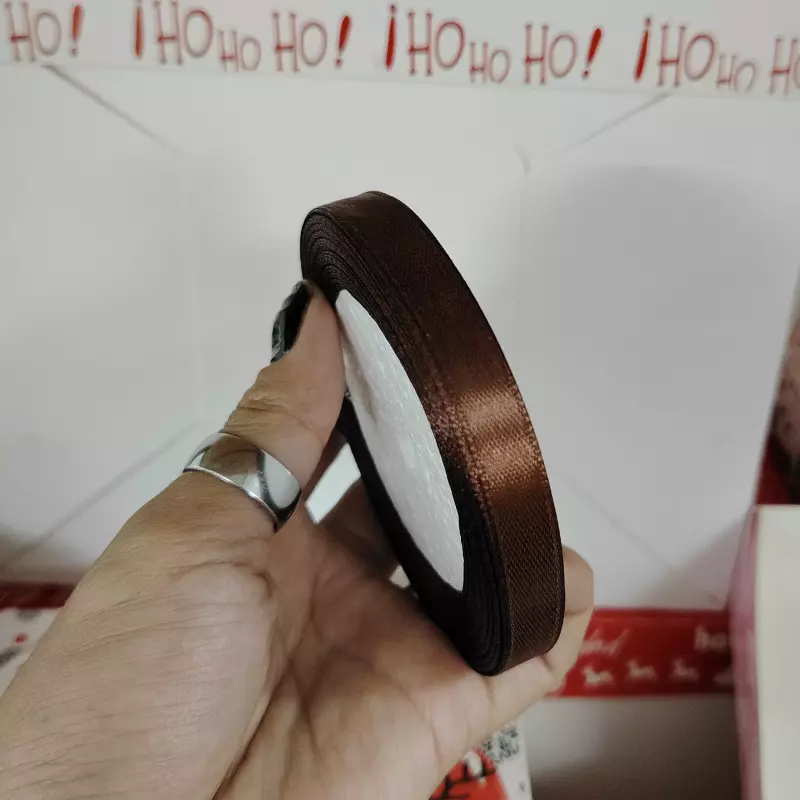 Cinta Raso Marrón Oscuro