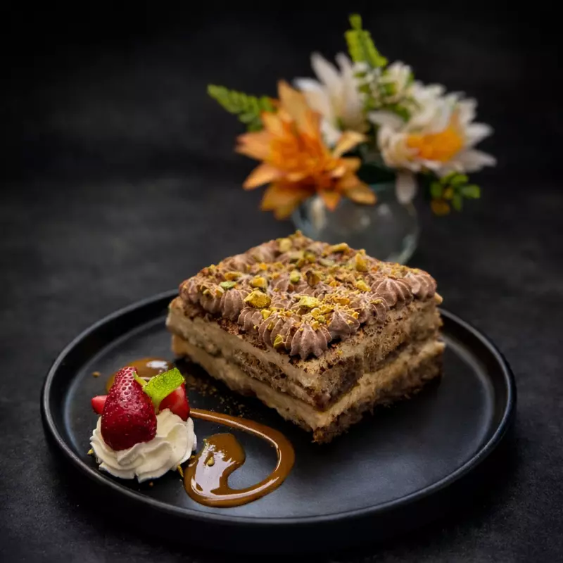 Tiramisú cioccolato al pistacchio