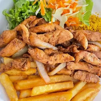 Isca de Peito de frango com verduras