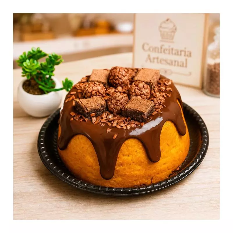 Bolo Vulcão De Cenoura 990g