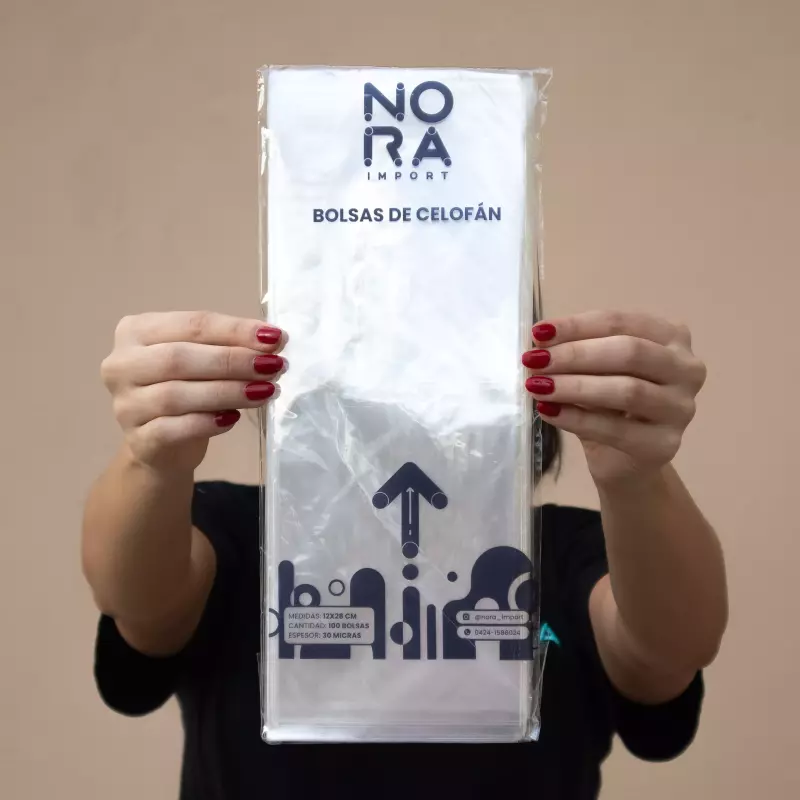 Bolsas celofán con adhesivo12x28