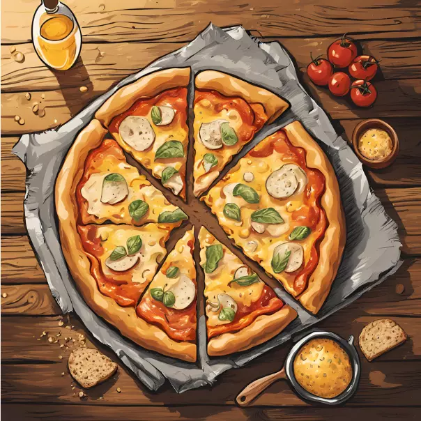 Deliciosa Pizza 4 Queijos