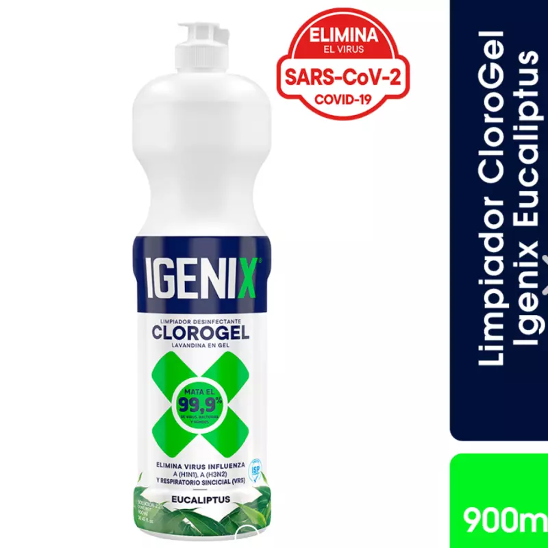 Cloro gel igenix eucalipto 900ml