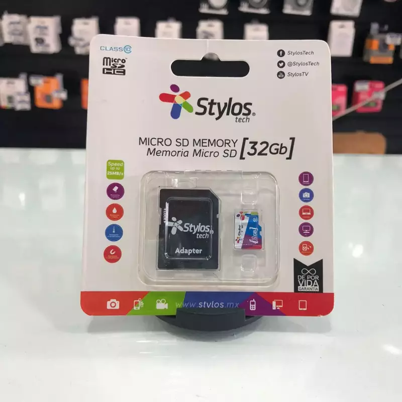 MEMORIA MICRO SD MARCA STYLOS 32GB