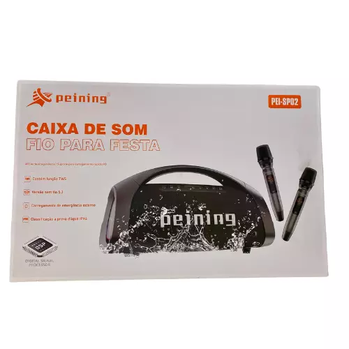 CAIXA DE SOM PEINING IPX6 PEI-SP02