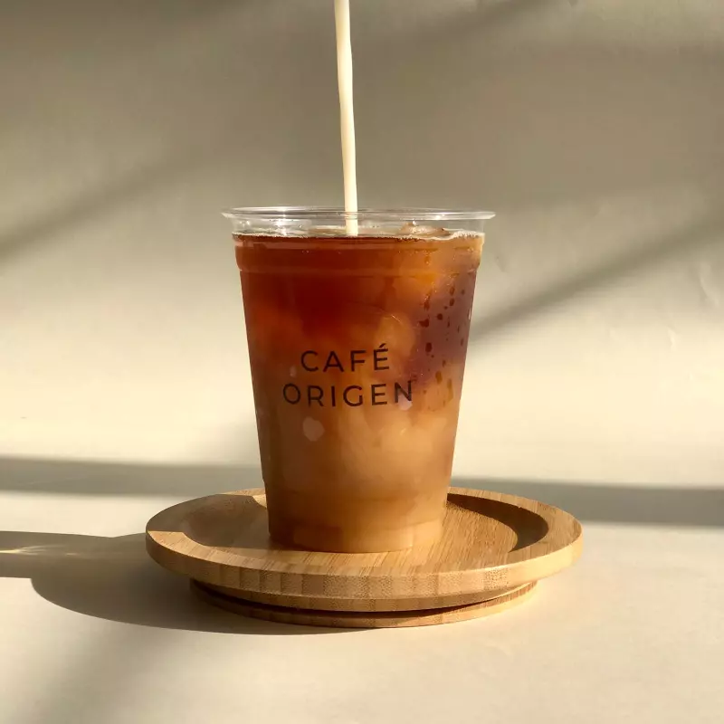 CAFE OAXAQUEÑO,LATTE SOYA FRIO,VEGAN