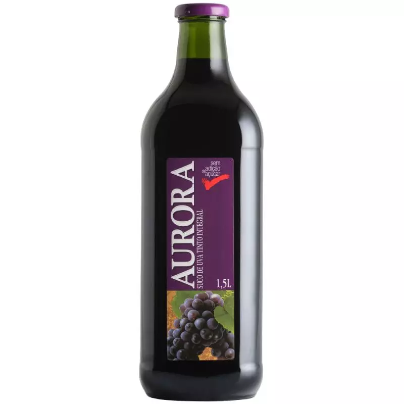 Suco de uva integral Aurora 1,5L