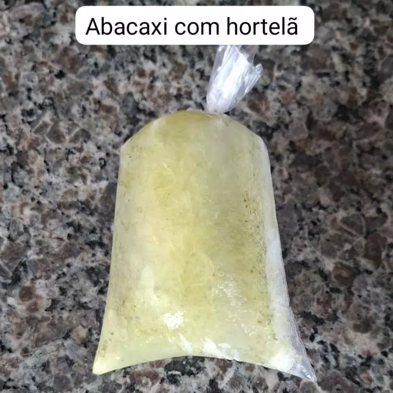 Polpa de Abacaxi c/Hortelã (Ivonete)