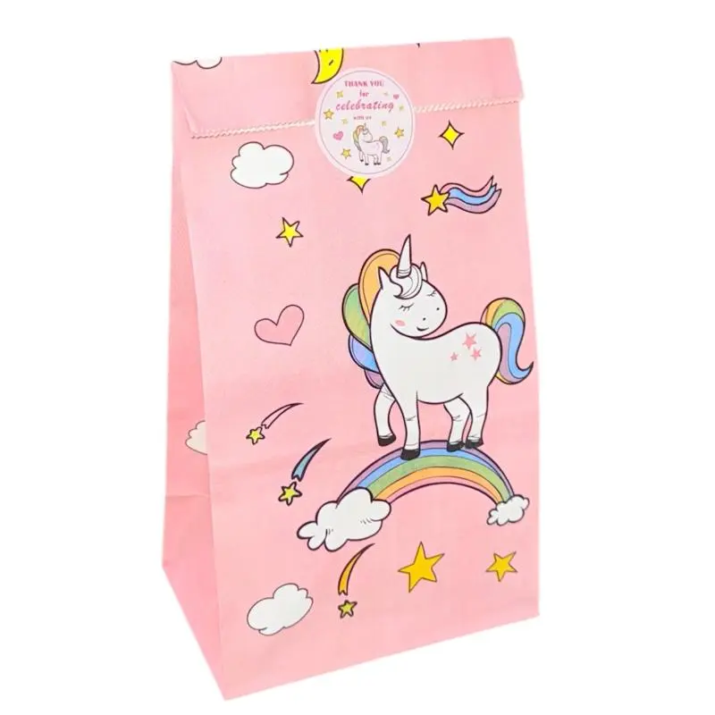BOLSAS PAPEL UNICORNIO (12x8X22)