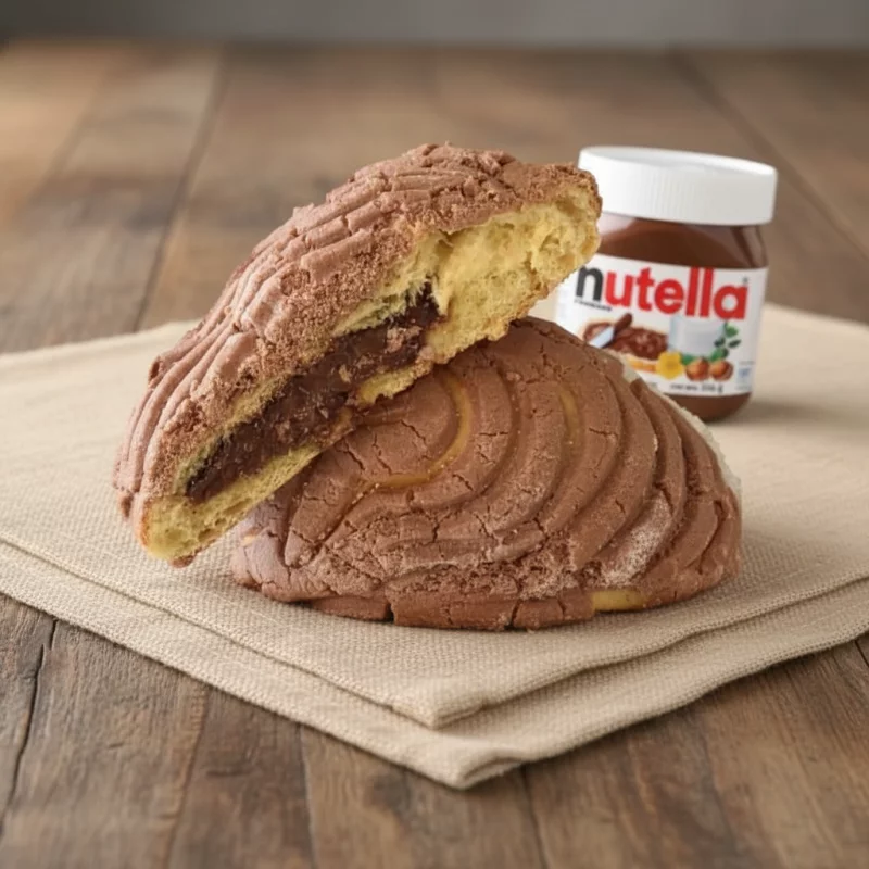 Concha Nutella Y Queso Philadelphia