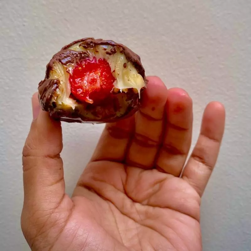 Bombom de Morango com Ninho