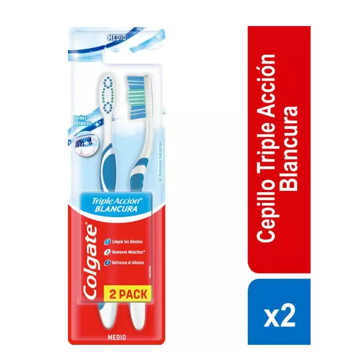 2 CEPILLOS COLGATE TRIPLE ACCION