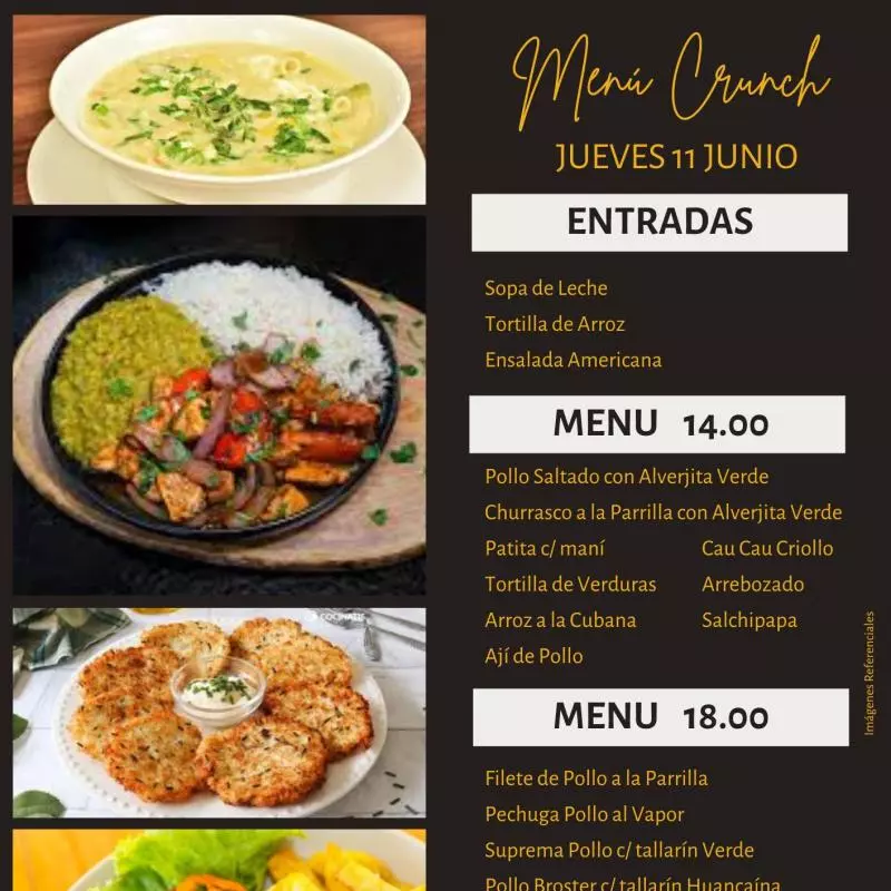 Menú 14.00 soles
