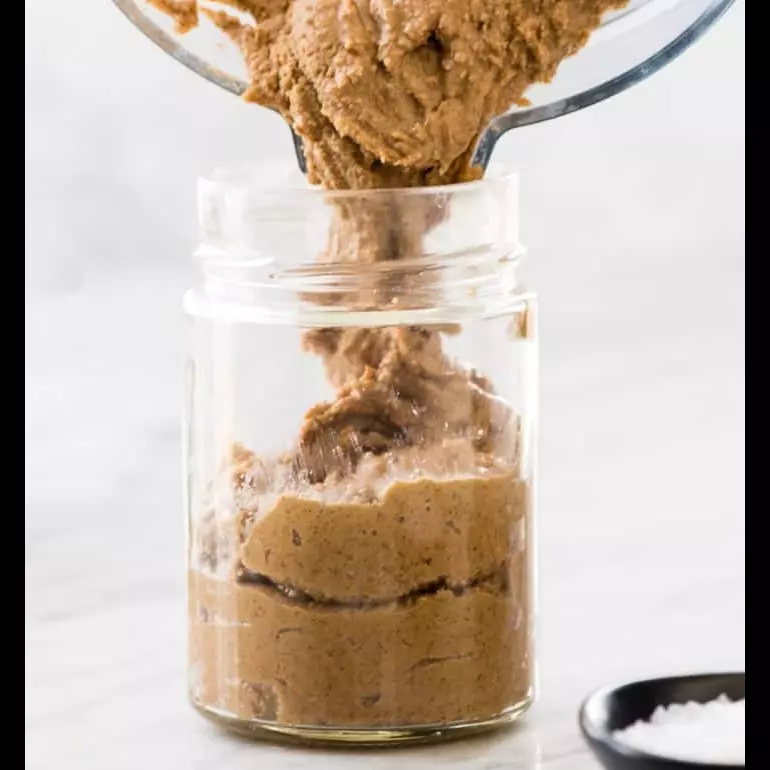 Crema de almendras con vainilla