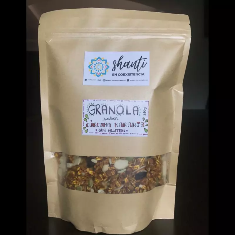 Granola sabor cúrcuma naranja