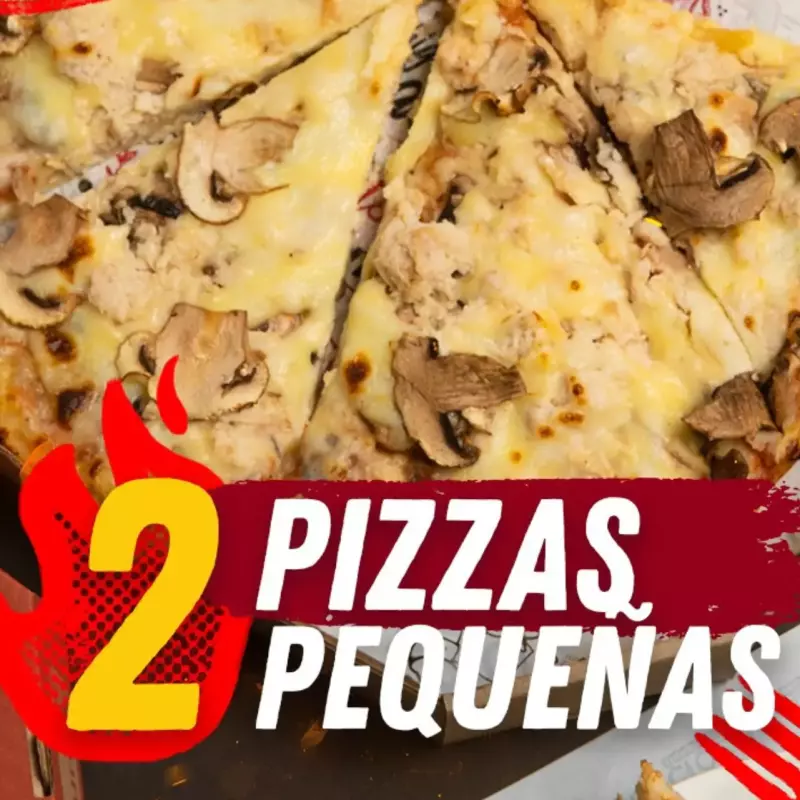 2  PIZZAS PEQUEÑAS