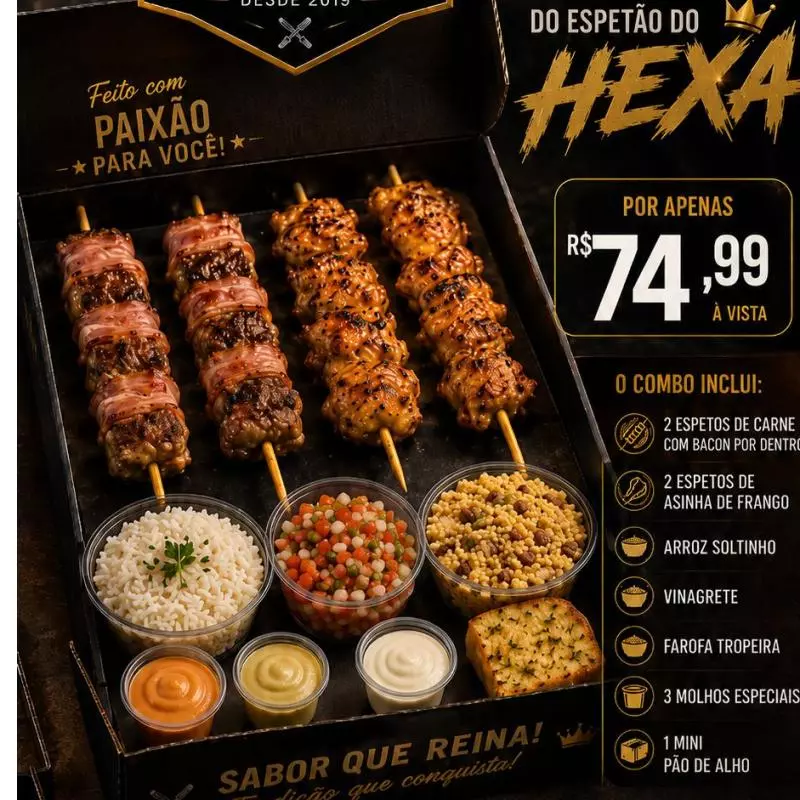 Espetão do Hexa