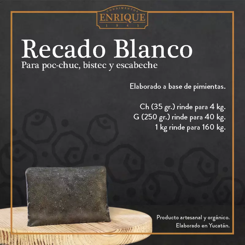 Recado blanco