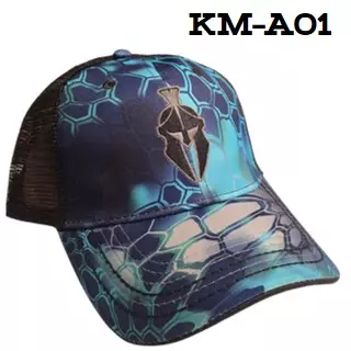 Gorra KM-A01 Kriptek azul malla