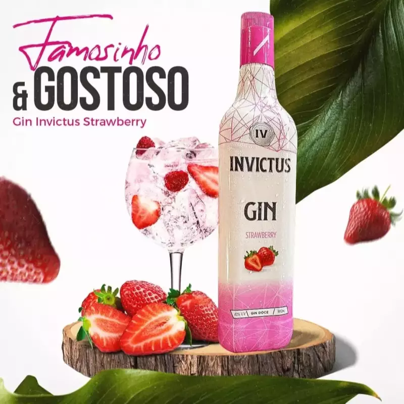 Gin Invictus Morango 900ml