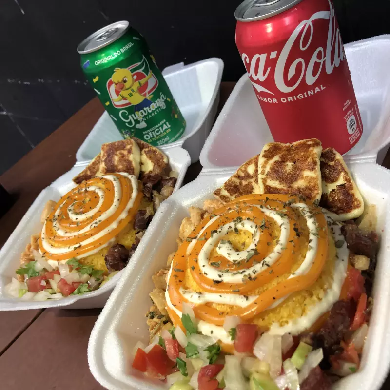 2•Cuscuz Recheado +1Coca + 1•Guaraná