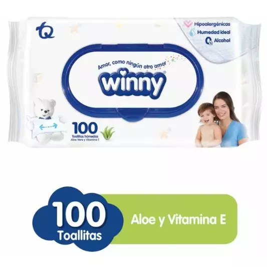 Toallas Humedas Winny Aloe X 100