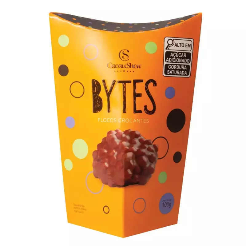 Flocos Crocantes Bytes ao Leite 100g