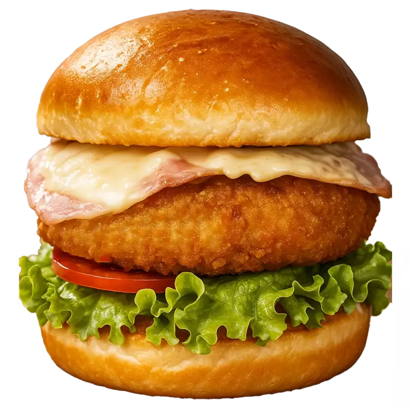 Hamburguesa de Pollo Empanado