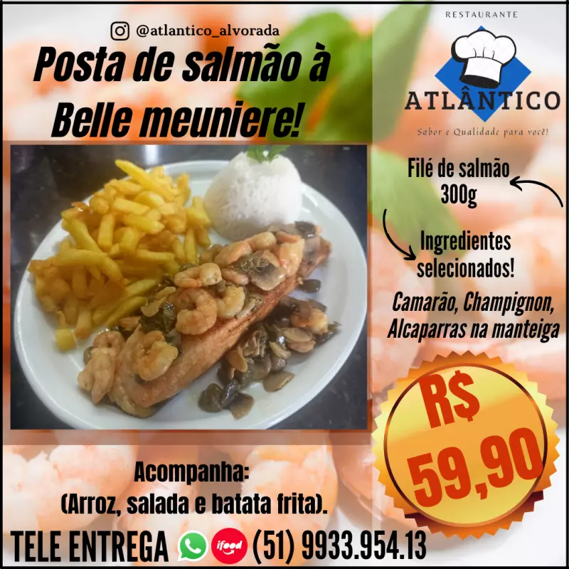 Filé de Salmão à Belle meuniere!