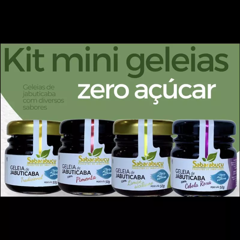Kit 4 Geleias Sem Açucar