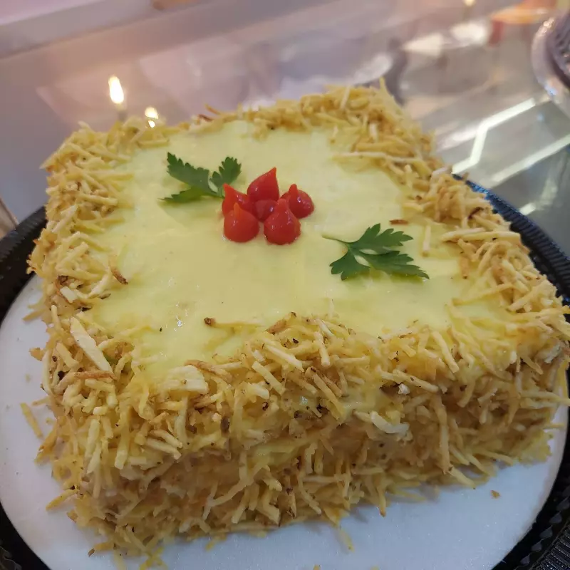 Torta de pão de frango 1,284KG