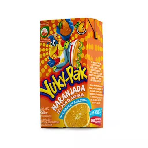YUKY - PACK  NARANJA JUGO 250ML