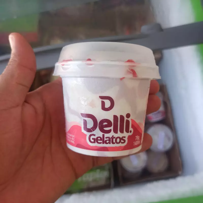 Mini sundae morango