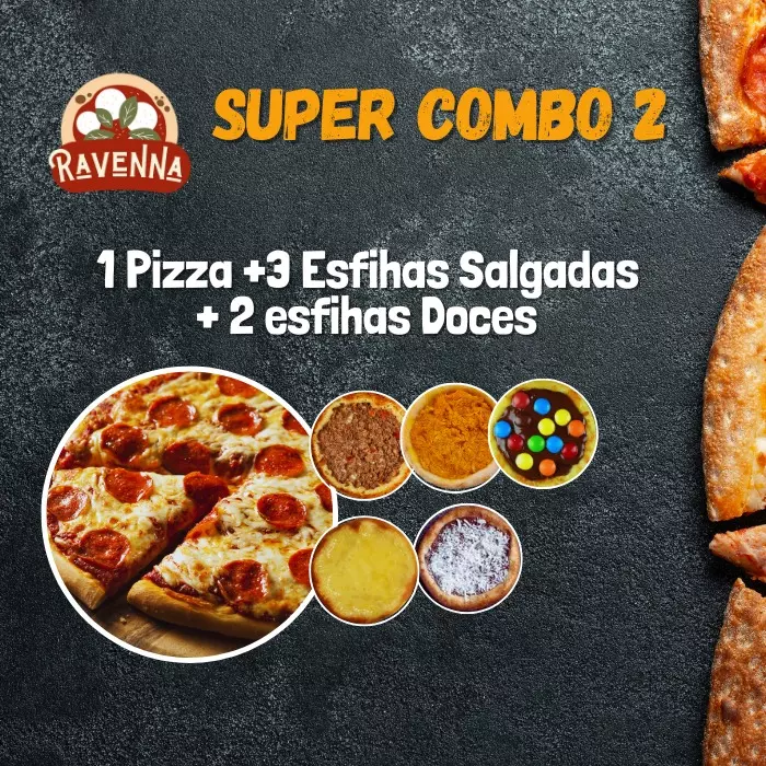 SUPER COMBO 02 (1pizza + 5 esfihas)