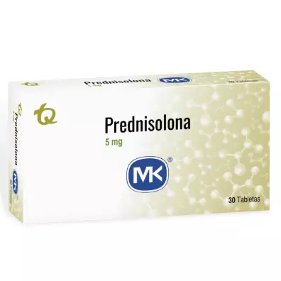 PREDNISOLONA 5MG 30 TABLETAS