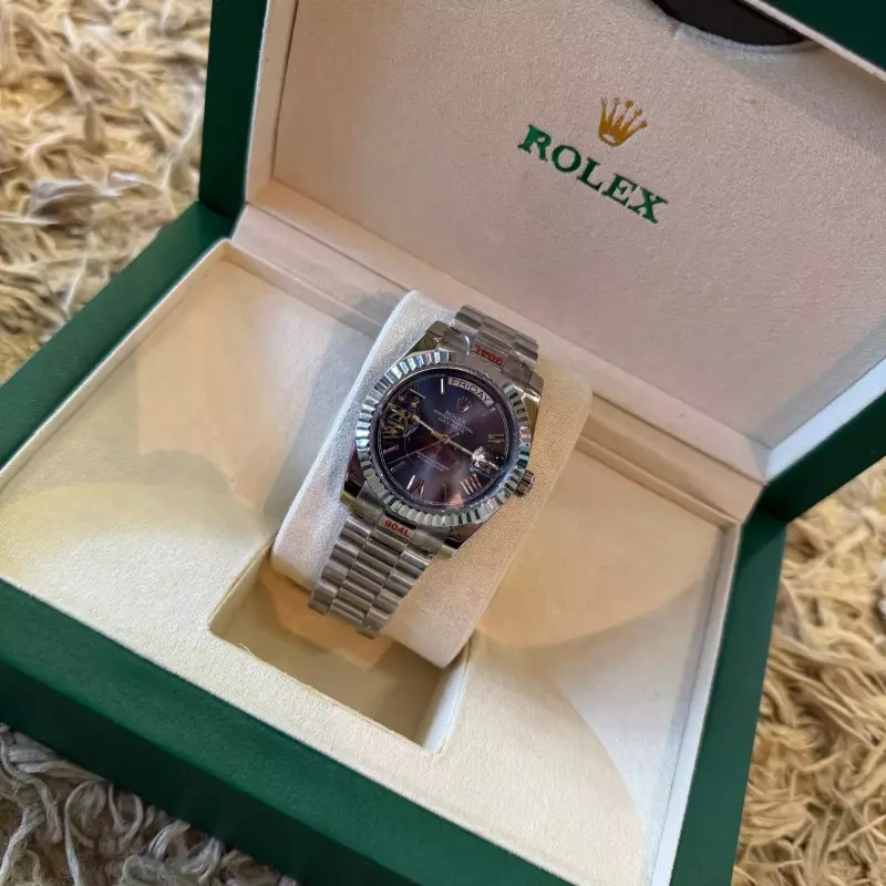 ROLEX SILVER BLUE