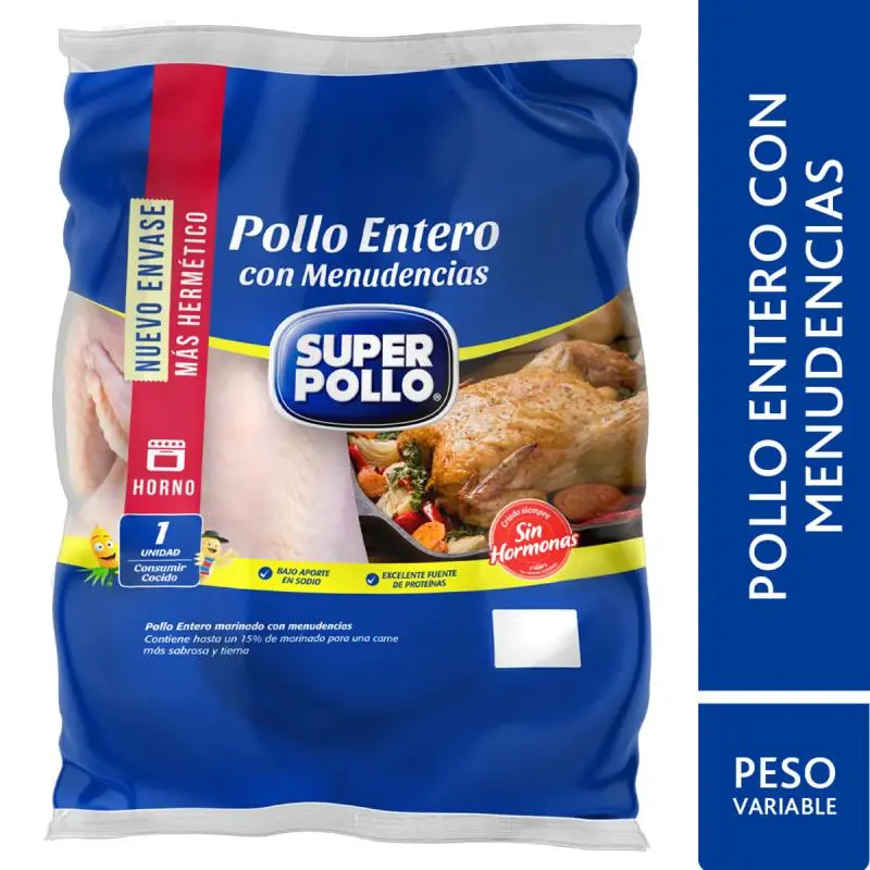 Pollo entero fresco